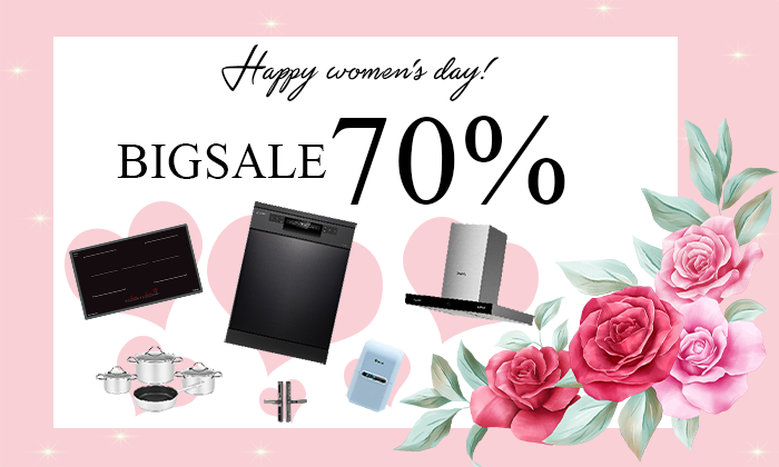 Happy women's day Bigsale 70% tại bepviet.vn