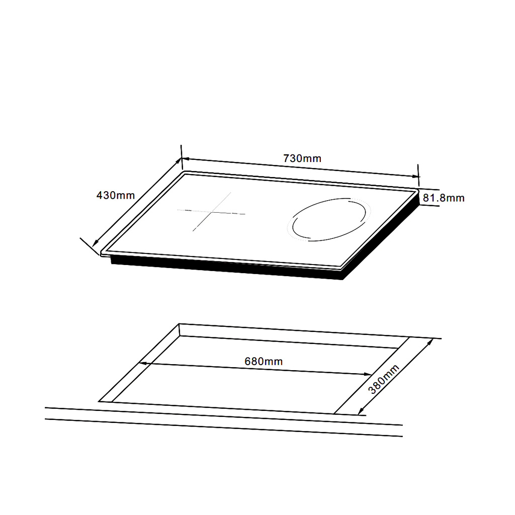 Bếp điện từ Hafele HC-H7321B 536.61.856