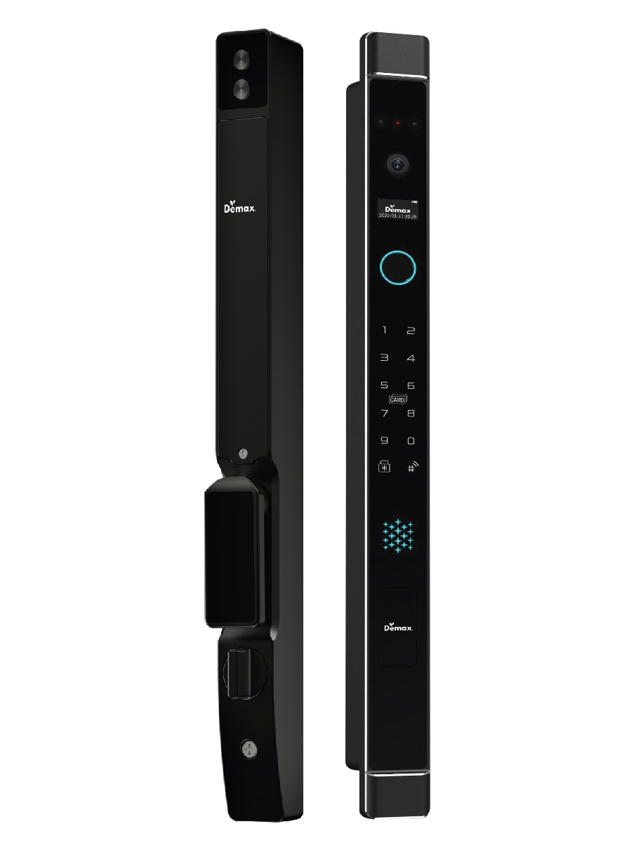 Khóa cửa nhôm Demax EL906 BL CNC FACE ID REMOTE WIFI