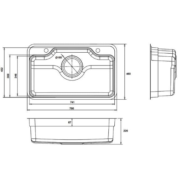 Chậu rửa bát Kluger Taka Series KF7848FS PLUS