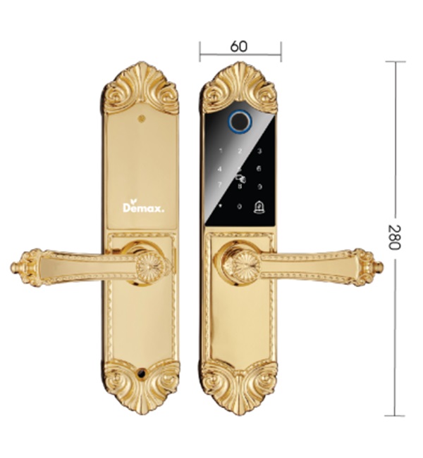Khóa điện tử Demax EL280 BRASS 24K