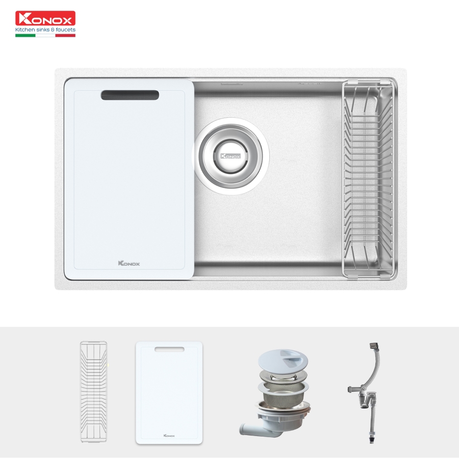 Chậu rửa bát chống xước phong cách Nhật Konox TARI 7648SR