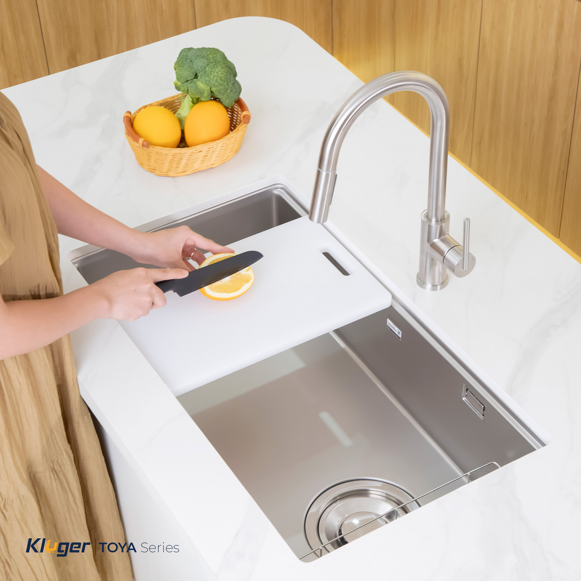 Chậu rửa bát Kluger KY8045SL Plus