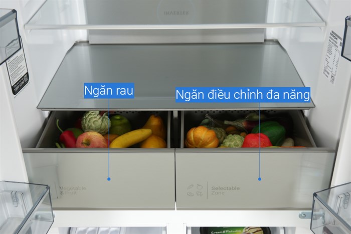 Tủ lạnh side by side Hitachi 466 lít Multi Door HR4N7522DSDXVN