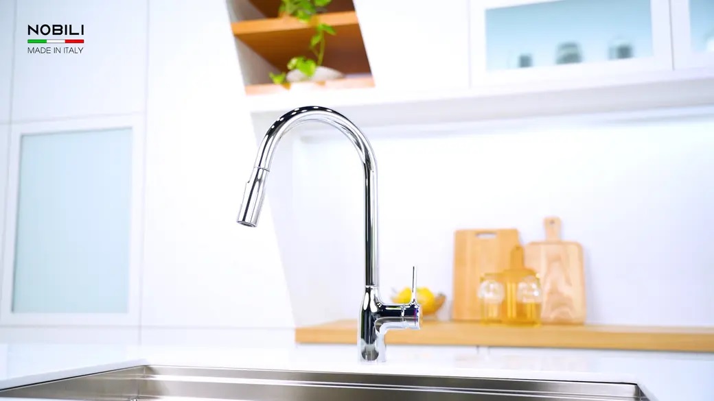 Vòi rửa bát dây rút Nobili MANIA NB305C