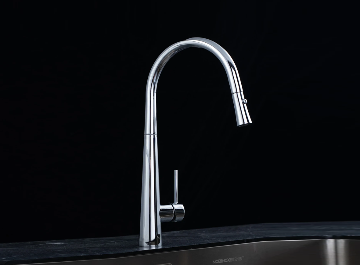 Vòi rửa bát dây rút Nobinox LOTUS 640