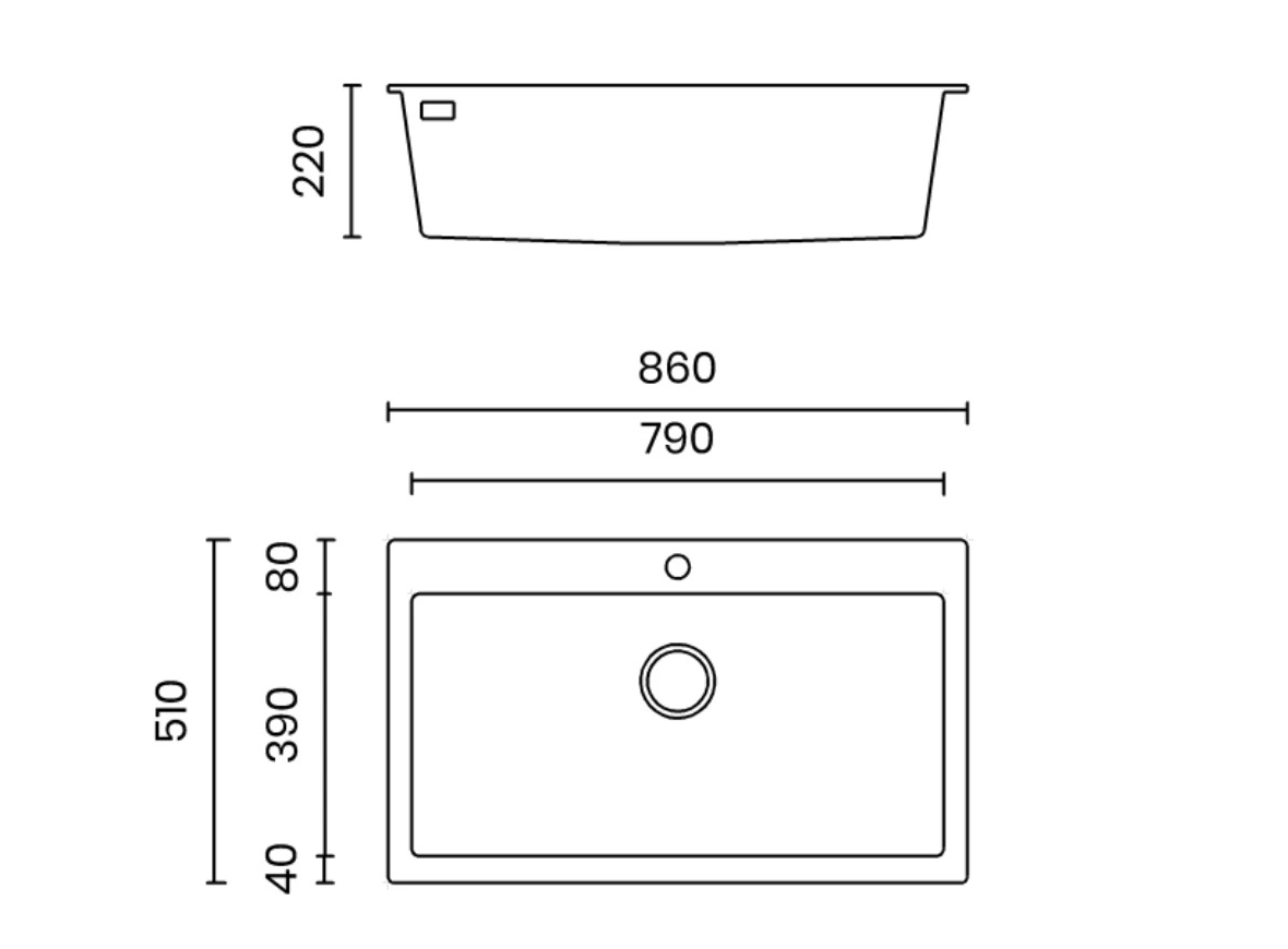 Chậu rửa bát đá Nobinox TASCA MITO NT861B