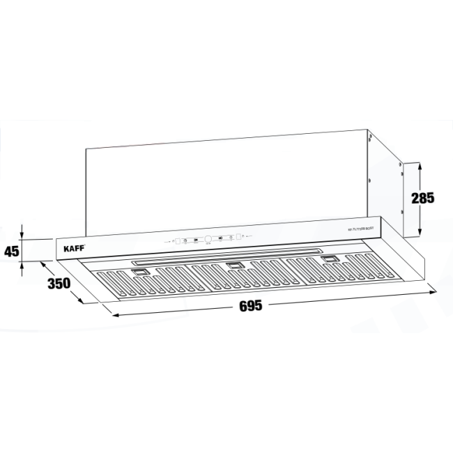 Máy hút mùi Kaff KF-TL7735B BOST