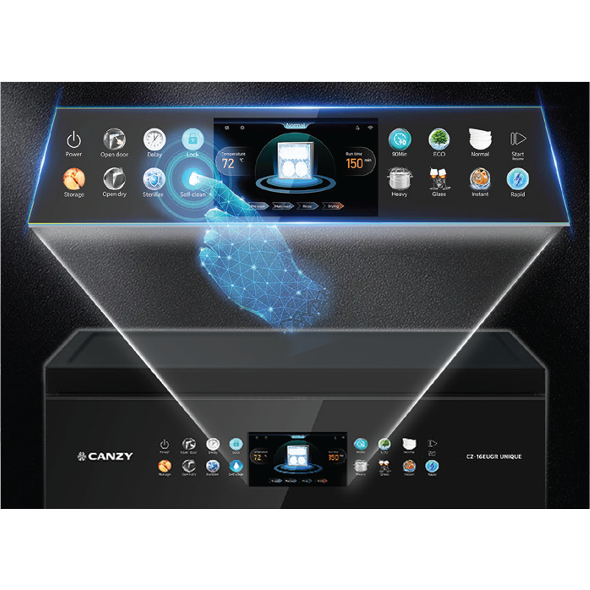 Máy rửa bát Canzy CZ-16EUGR UNIQUE