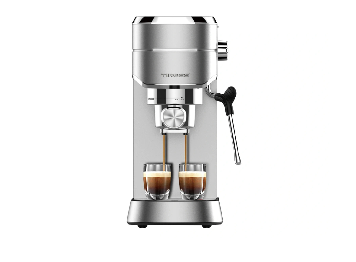 Máy pha cà phê Espresso Tiross TS6212 Máy pha cà phê Espresso Tiross TS6212