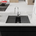 Chậu rửa bát đá Konox Granite Sink Terra 790S Black