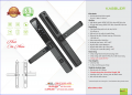 Khóa cửa nhôm Kassler KL599 LX BLACK