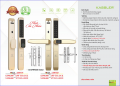 Khóa vân tay cửa nhôm Kassler KL599TD CHAMPAGE GOLD