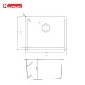  Chậu rửa bát phong cách Nhật bề mặt mịn Konox Tari 500SM