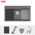 Chậu rửa bát đá Konox Granite Sink Terra 860S Grey