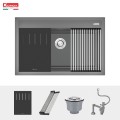 Chậu rửa bát đá Konox Granite Sink Terra 790S Grey