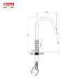 Vòi rửa bát dây rút Konox Venice Gun Metal