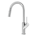 Vòi rửa bát dây rút Konox Ponte Chrome