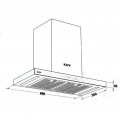 Máy hút mùi Kaff KF-FLAT7735B BOST