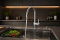 Vòi rửa bát dây rút Chef's EH-F3100 dây rút nóng lạnh