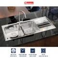 Chậu rửa bát Konox European sink Premium KS11650 2B – Bàn trái