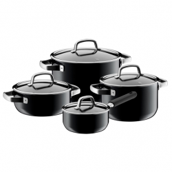 Bộ nồi WMF FUSIONTEC 4PCS COOKWARE SET BLACK 0514855290