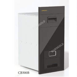 Thùng gạo gương nút nhấn màu đen Eurogold GC300B