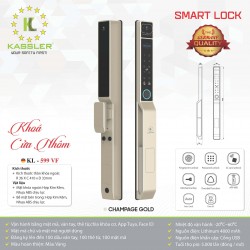 Khóa cửa nhôm Kassler KL599VF CHAMPAGE GOLD