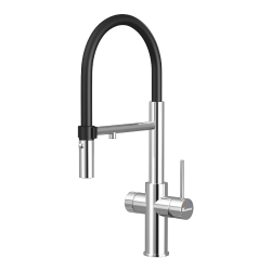 Vòi rửa bát thân mềm 3 đường nước Konox Combi Chrome