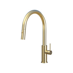 Vòi rửa bát dây rút Konox Venice Gold