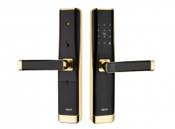 Khóa cửa gỗ Hexa L100 24K