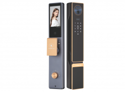 Khóa cửa gỗ Kassler KL-899 PLUS CNC GOLD FACE ID WIFI