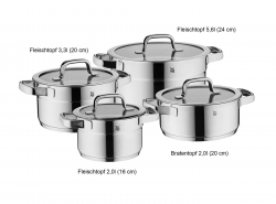 Bộ nồi từ WMF COMPACT CUISINE 4PC COOKWARE SET 0790046380