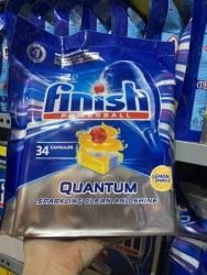Viên rửa bát Finish Quantum 34 viên - 12 chức năng