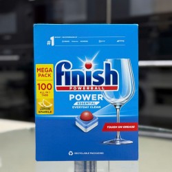 Viên rửa bát Finish ALL IN ONE POWER ESSENTIAL 100 VIÊN HƯƠNG CHANH