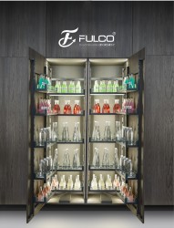 Tủ đồ khô inox hộp vách kính cường lực Fulco FC0502A